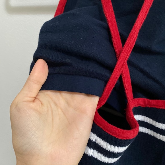 Hollister Striped Rib Knit Crop Top Halter Tank - Picture 6 of 7